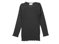 Wheat t-shirt black granite rib lace